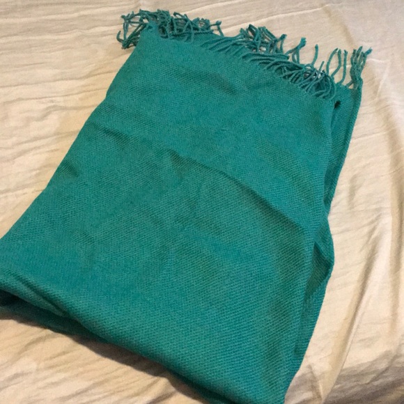 Vintage Y2K turquoise scarf - Picture 2 of 2